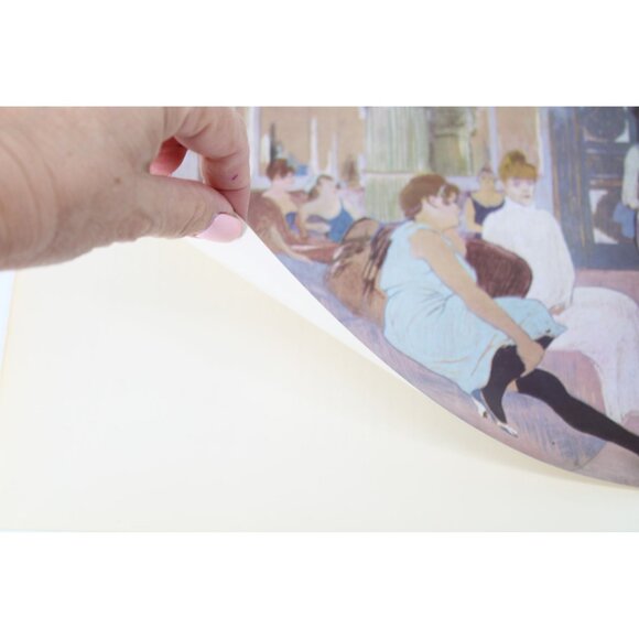 Toulouse Lautrec Print The Salon in the Rue des Moulins Vintage 93923 - Picture 3 of 5